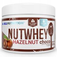 ALLNUTRITION NUTWHEY HAZELNUT CHOCO 500G KREM CZEKOLADOWO-OCZECHOWY BIAŁKO