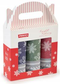 ZWOLTEX Komplet ściereczek kuchennych SNOW 3 szt.