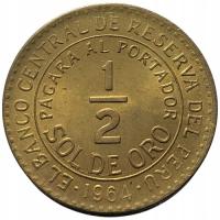 44765. Peru - 1/2 sola - 1964r.