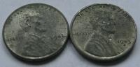 ZESTAW 2 szt. - 1 cent 1943 i 1943 D - Lincoln