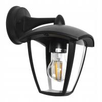 Lampa Oprawa elewacyjna KINKIET Surva czarny 1x E27 LED IP44