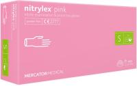 Перчатки нитриловые перчатки Pink PINK S