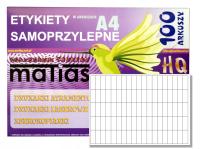 Arkusze A4 etykiety samoprzylepne 40x15/100 szt