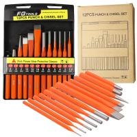 НАБОР ПРОБОЙНИКОВ И РЕЗЦОВ 12 ШТ.