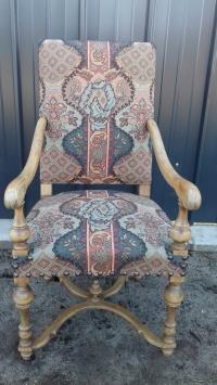 старое кресло престола Людовик XIII XVIII в.