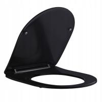 DESKA SEDESOWA WC WOLNOOPADAJĄCA CV-MTB-03 SLIM CZARNY MAT DUROPLAST CV-MTB