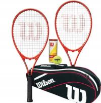 2 Rakiety tenisowe Wilson Pro Staff Precision XL 110 + Torba 309g