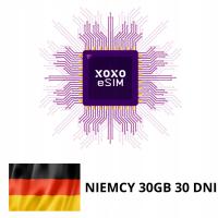 Internet mobilny Niemcy XOXO eSIM 30GB na 30 dni