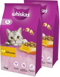 WHISKAS sucha karma dla kota z kurczakiem 2x 7 kg