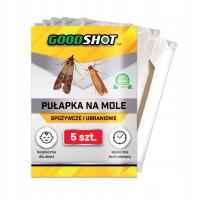 5x SILNA PUŁAPKA NA MOLE ODZIEŻOWE SPOŻYWCZE LEP NA MOLE FEROMONY GOODSHOT