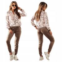 ML dresy damskie bez kaptura, rozpinane beżowy