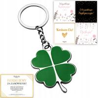 БРЕЛОК КЛЕВЕР БРЕЛОК КЛЕВЕР ЗЕЛЕНЫЙ КУЛОН УДАЧИ