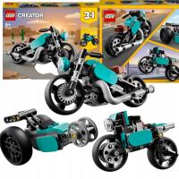 ZESTAW KLOCKI LEGO CREATOR 3W1 MOTOCYKL DRAGSTER MOTOR VINTAGE PREZENT