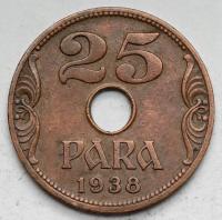 2534. Jugosławia, 25 para 1938