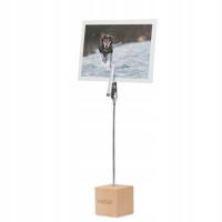 Klips do zdjęć / notatek z drewnianym stojakiem 1-SZT.
