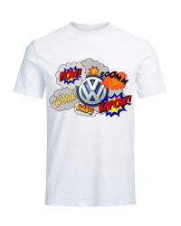 T-SHIRT MĘSKA KOSZULKA VOLKSWAGEN VW GTI RLINE VW GOLF KOMIKS ROZMIAR L