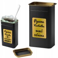 PUDEŁKO PUSZKA NA HERBATĘ KAWĘ PREZENT DZIEŃ BABCI I DZIADKA dla dziadków