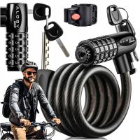 Велосипед застежка велосипед безопасности замок сильный трос шифр ключ