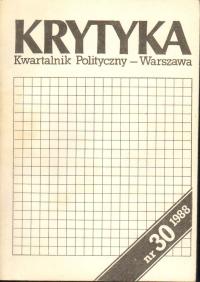 KRYTYKA. KWARTALNIK POLITYCZNY - NR 30/1988