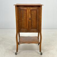 Szafka dębowa na kółkach 53x54x97,5 cm