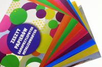 OZDOBNY PAPIER METALICZNY KOLOROWY BLOK SZKOLNY