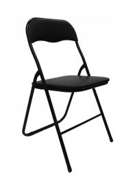 СКЛАДНОЙ СТУЛ ДЛЯ ДОМА И САДА, МЕТАЛЛИЧЕСКИЙ СТУЛ LEON BLACK