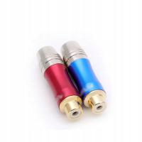 1pcs Red 1pcs blue RCA Connector Wire Male/Female Plug Audio Adapter B Plug