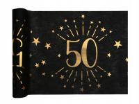 Украшение стола настольная дорожка на 50-й день рождения черный