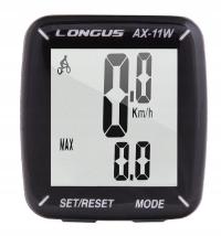 2X LICZNIK ROWEROWY bezprzewodowy LONGUS AX11-W 11 FUNKCJI BIAŁY