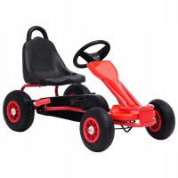 Gokart Pedałowy dla Dzieci 3+ Czerwono-Czarny 90x50x51 cm