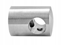 UCHWYT PRZELOTOWY RURKI Ø16/PROFIL, SZLIF NIERDZEWNY