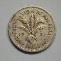 One Shilling, Nigeria, 1961r. X70