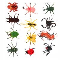 12PCS ASSORTED FIGURE REALISTIC BUGS SCARY