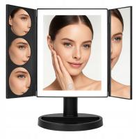 Lusterko kosmetyczne LED z powiększeniem 3x 5x 10x składane zasilanie USB