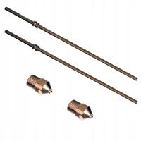 Zestaw 2x Dysza 2,5+3,0mm z iglicą do agregat malarski HVLP DEDRA DED7410