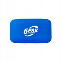 6PAK PILL BOX BLUE