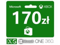 Xbox 170 zł Karta podarunkowa - X1 Series X S One 360 - Microsoft Store