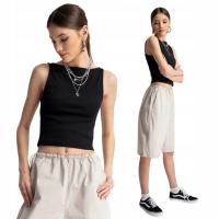 Reporter top dziecięcy czarny bawełna