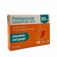 Pantoprazole Genoptim 20mg, 14 tabletki
