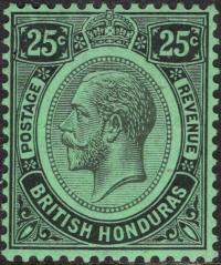 kol.bryt.British Honduras KGV 25 c.czysty *