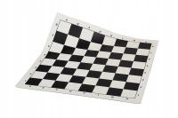 Шахматная доска виниловая рулонная, черная, коробка 57 мм