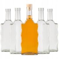 20x BUTELKA SZKLANA + KOREK FALA 500 ML NA NALEWKI DOMOWY BIMBER SOKI