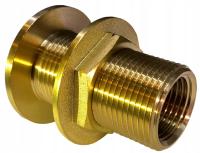 Złączka mosiężna zbiornika 1/2 z nakrętką kołnierz
