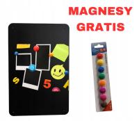 Магнитная доска с дорожными заметками черный 90 X50 органайзер магниты бесплатно