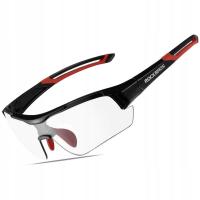 ROCKBROS Okulary fotochromowe rowerowe UV400 czarno-czerwone 10112