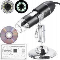 Mikroskop cyfrowy naukowy USB 1600x 2Mpix edukacyjny do lutowania