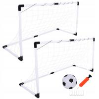 2w1 DWIE BRAMKI PIŁKARSKIE DLA DZIECI + PIŁKA NOŻNA POMPKA ZESTAW DO OGRODU