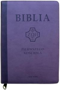 Biblia pierwszego Kościoła Fiolet z paginatorami