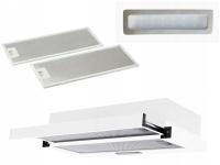 Белая кухонная вытяжка телескопическая под шкафом Marin 60 см