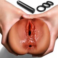 Мужской мастурбатор Карманная Киска с вибрацией пуля искусственная вагина SWLOVE